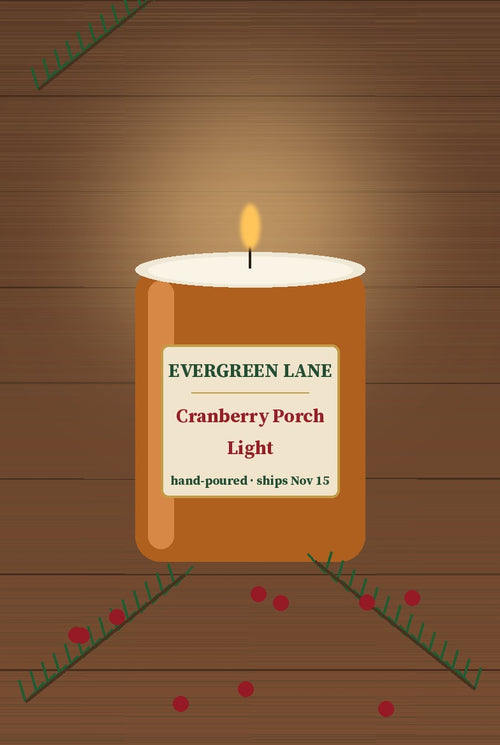 Cranberry Porch Light Candle