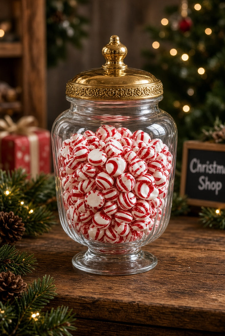 Peppermint Apothecary Jar