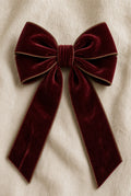 Cranberry Velvet Bow
