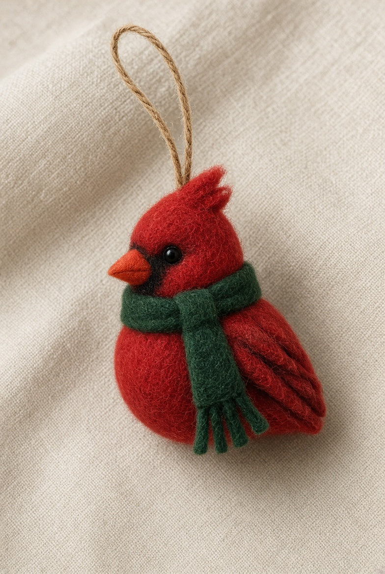 Felt Cardinal Ornament