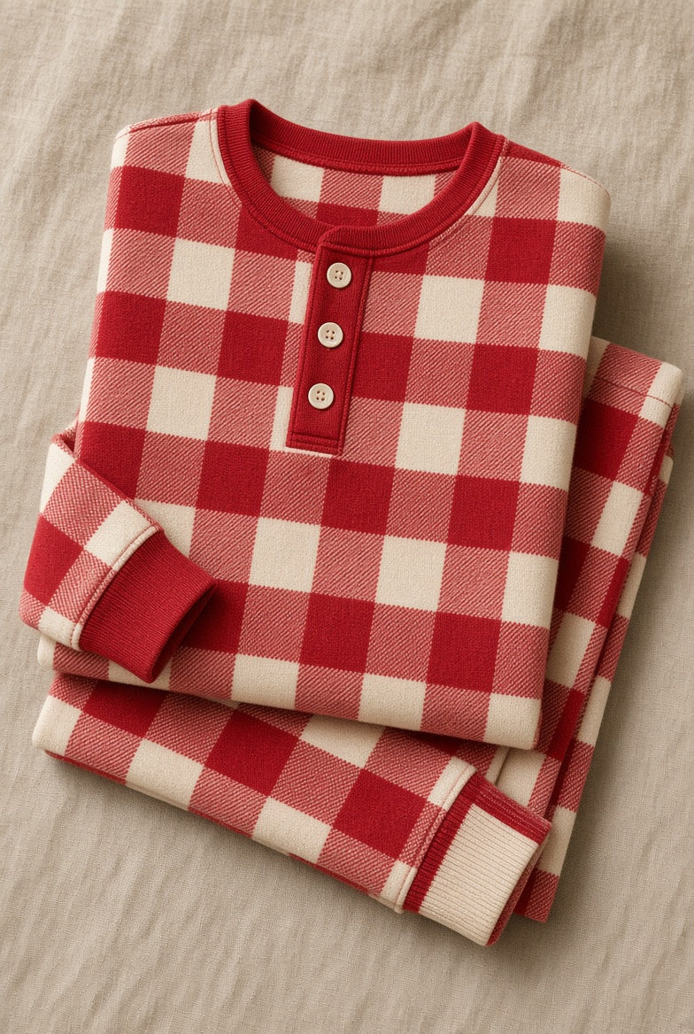 Lodge Check Kids PJs