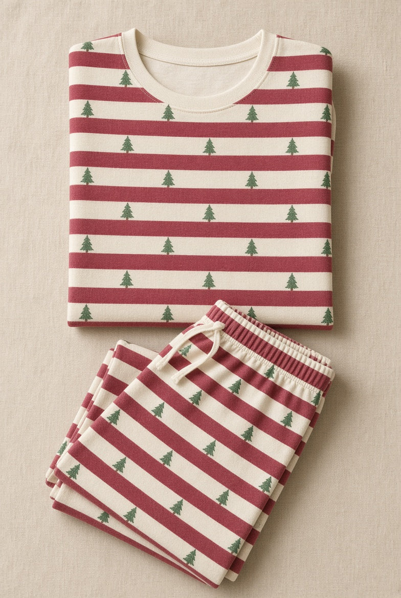 Cranberry Stripe Kids PJs