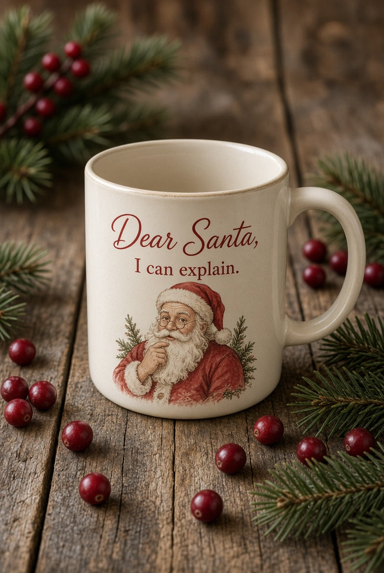 Dear Santa, I Can Explain Mug