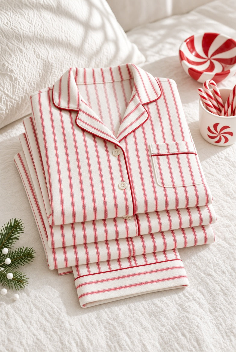 Peppermint Stripe Pajama Set