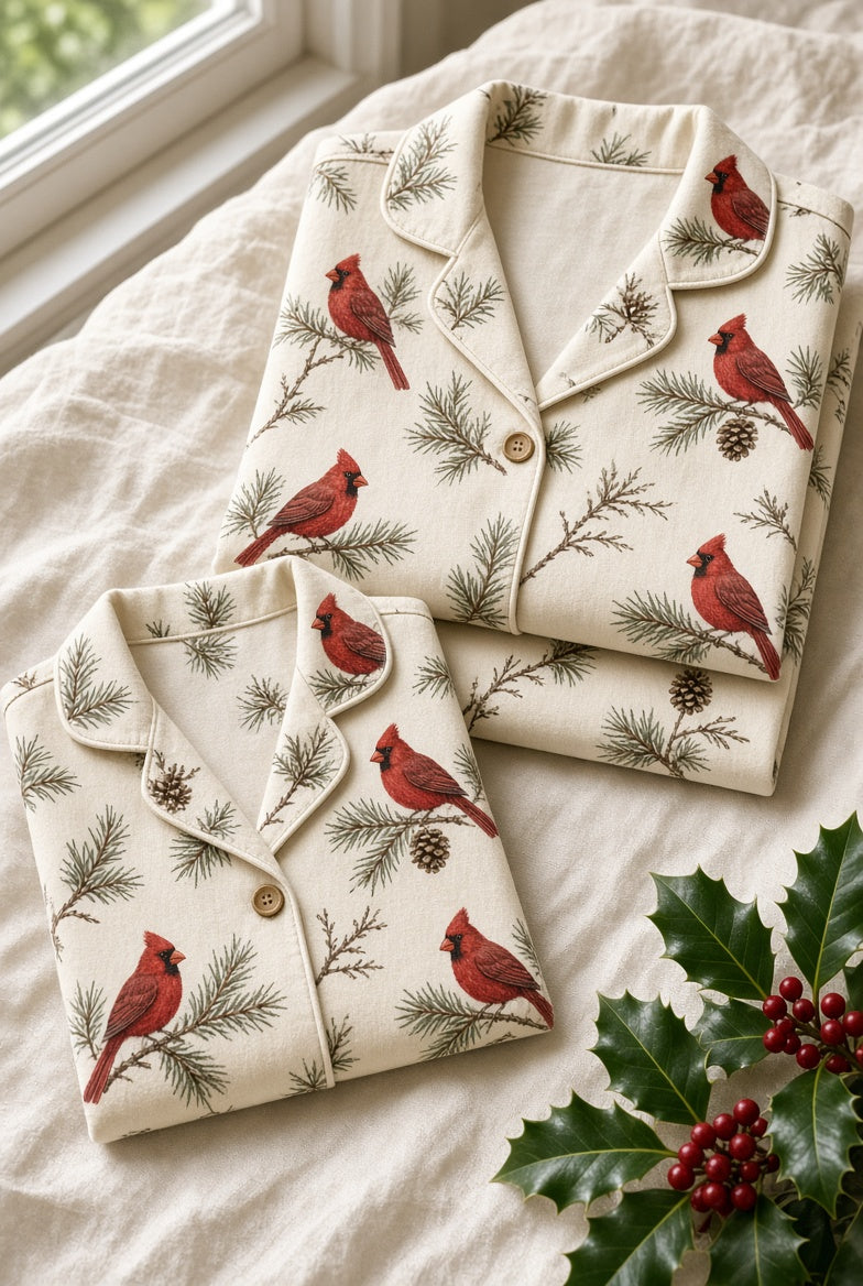 Cardinal Pine Family PJs