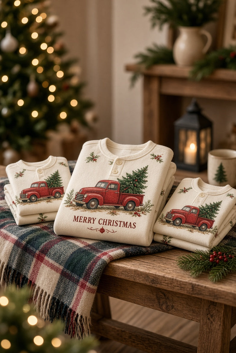 Tree Truck Family Pajamas