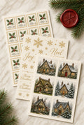 Cottage Postage Sticker Trio