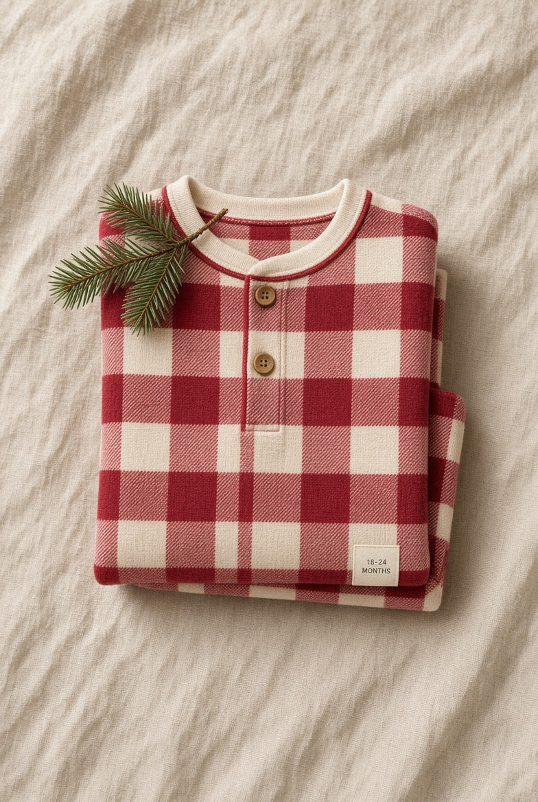Lodge Check Toddler PJs