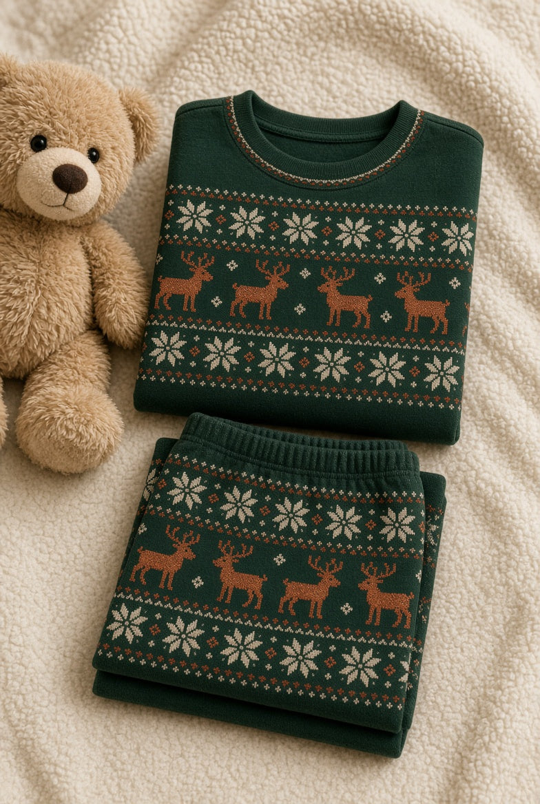 Forest Fair Isle Toddler PJs