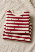 Cranberry Stripe Toddler PJs